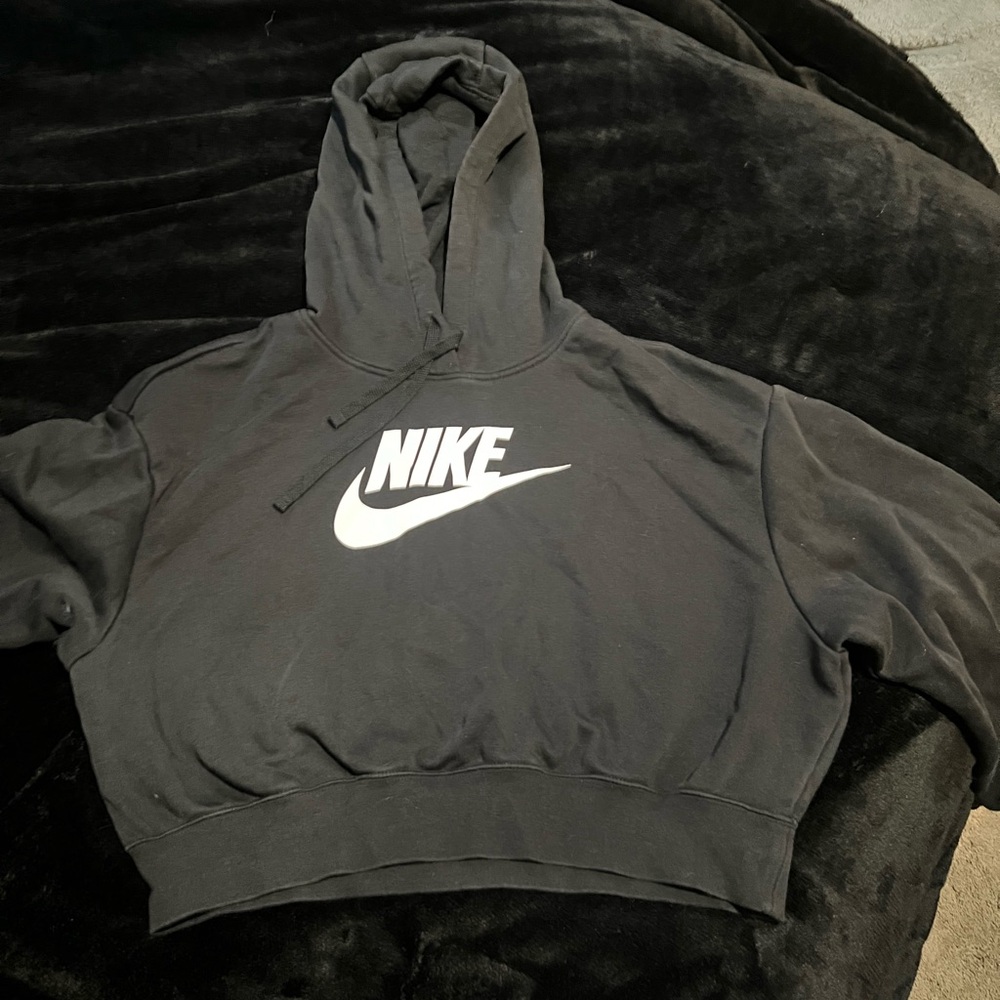 Nike Black Hoodie with White Logo